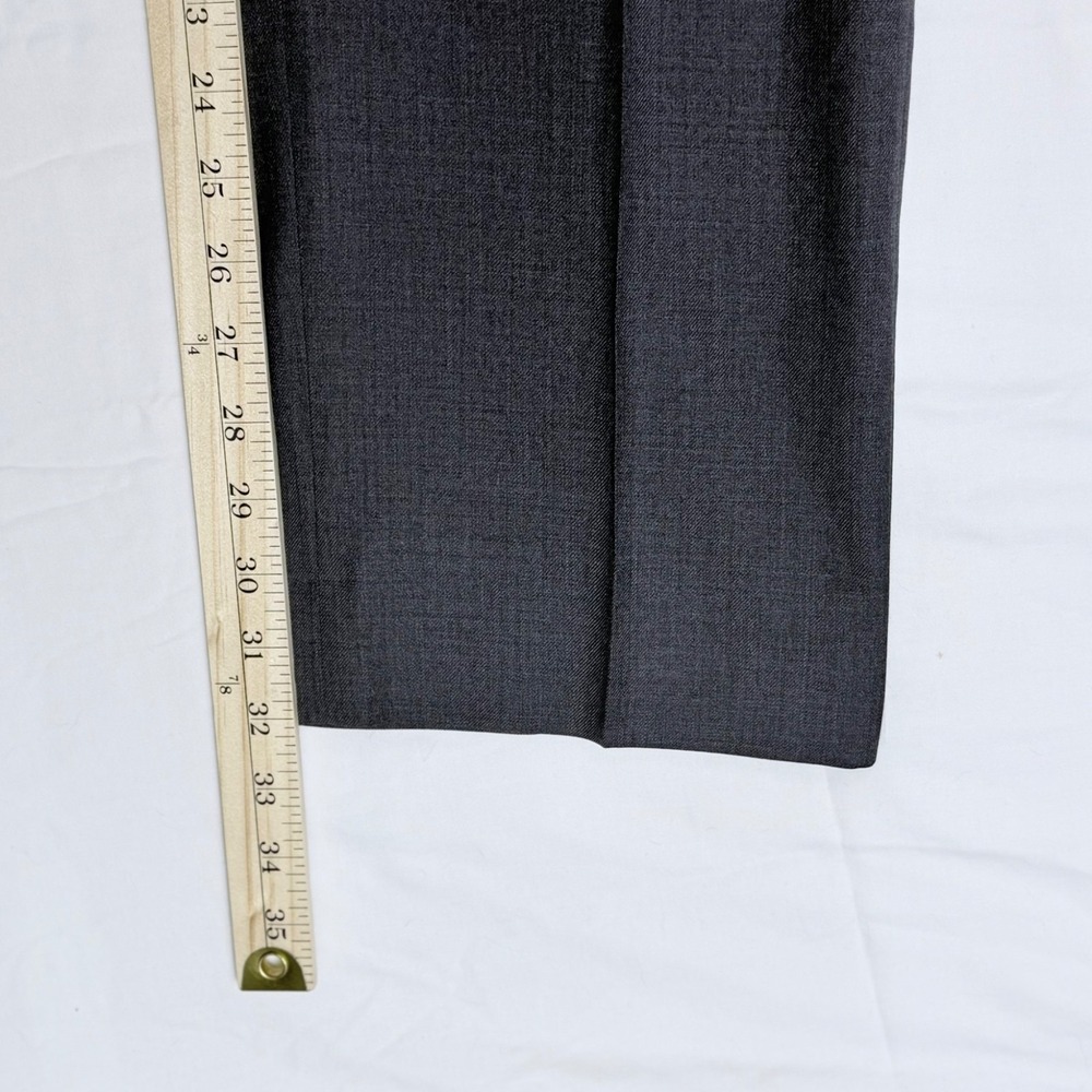Jos A Bank Joseph Slim Fit Dress Pants Gray 38x32 Flat Front Professional Formal - Picture 8 of 9